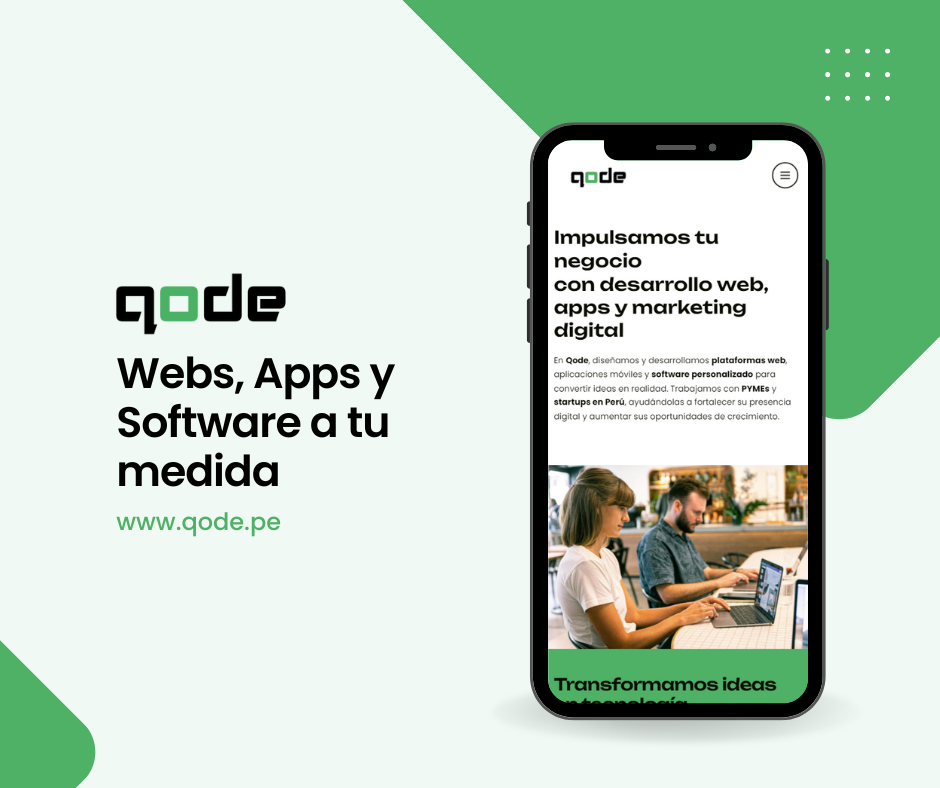 Desarrollo de Webs, Apps y Software a Medida | Qode Perú